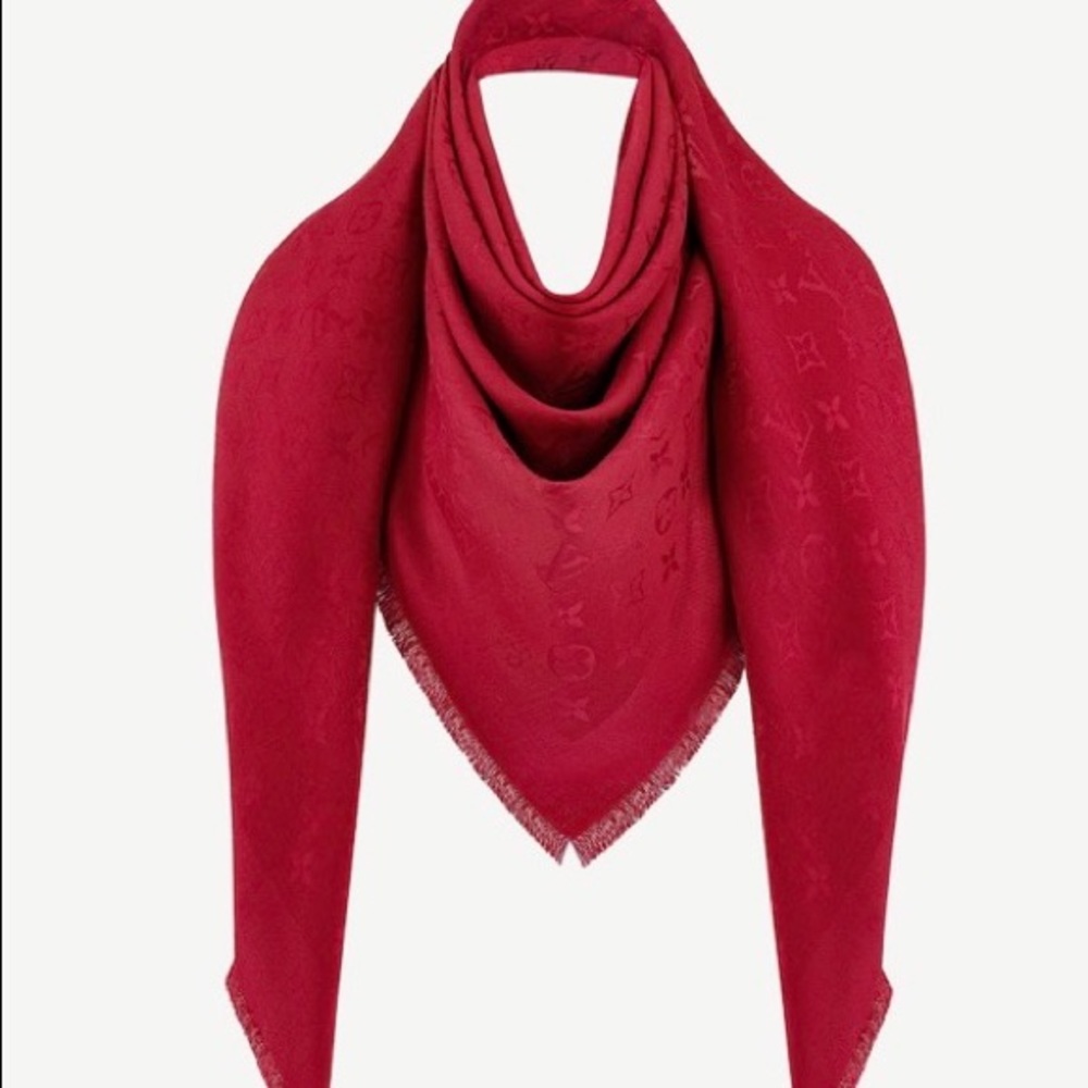 Louis Vuitton Monogram Shawl - Red